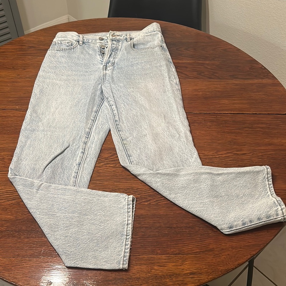 Pacsun Light Wash High Rise Straight Leg Jeans